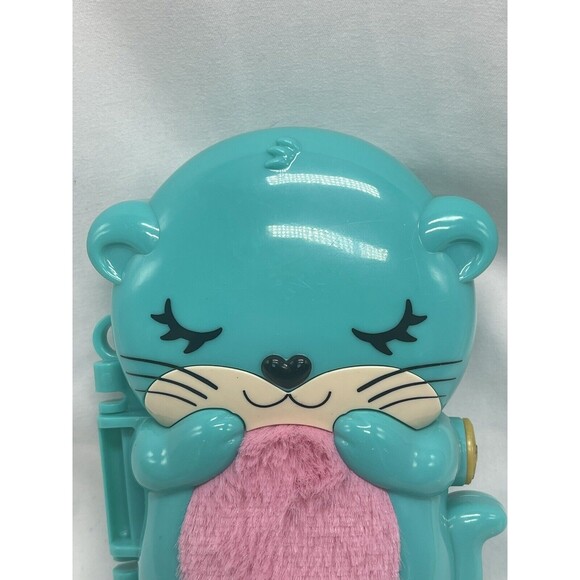 Polly pocket 2021 Otter Aquarium compact Fuzzy Pink Belly - Picture 15 of 16